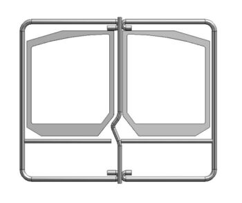 Rope Seal Kit - Double Door (Shaped Glass) - SCPH6NDSK