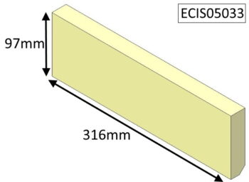 Brick, Rear Lower - Aspect 5 Slimline - ECIS05033