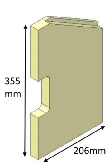 Brick, Side, Left Hand - Aspect 4 Compact (Eco) - ASPC04016