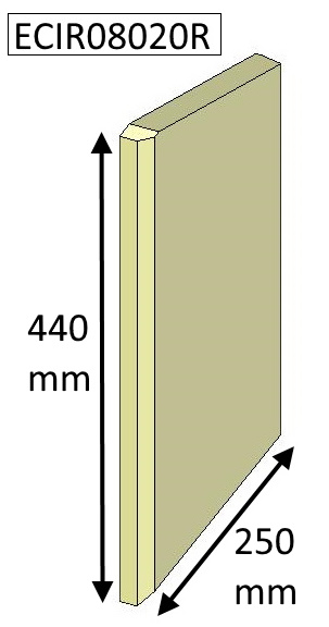 Brick, Side, Right Hand - Aspect 8 (Non Eco) - ECIR08020R
