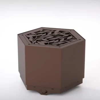 Pollen Hex Smokeless Fire Pit - Brown